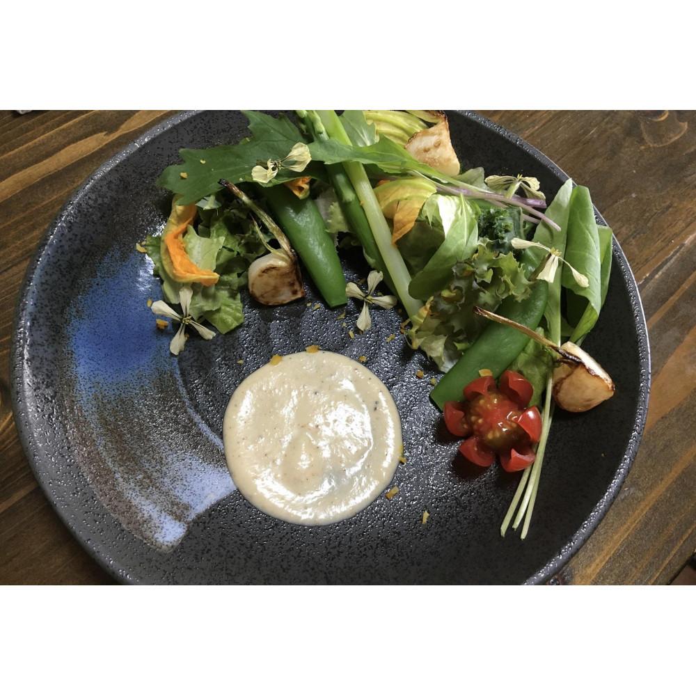 循環型自然栽培の野菜・地元食材満載のコース料理を楽しむお食事券15,000円分