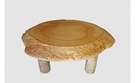 【47】座卓(テーブル)アカエゾマツ・一枚天板【厚さ約22.0cm】_I100-30009272