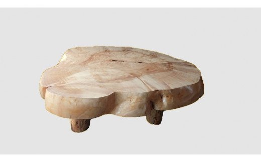 【51】座卓（テーブル）カバ（コブ）・一枚天板【厚さ約10.5cm】_I267-30009276