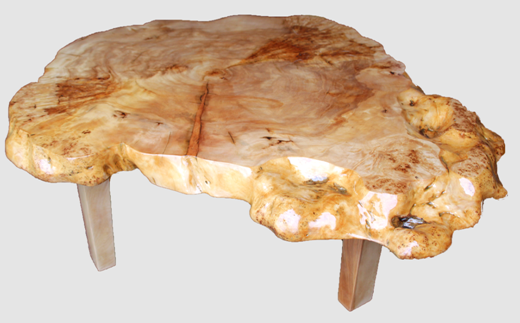 【26】座卓（テーブル）カバ・一枚天板【厚さ約6cm 26kg】_I340-0298