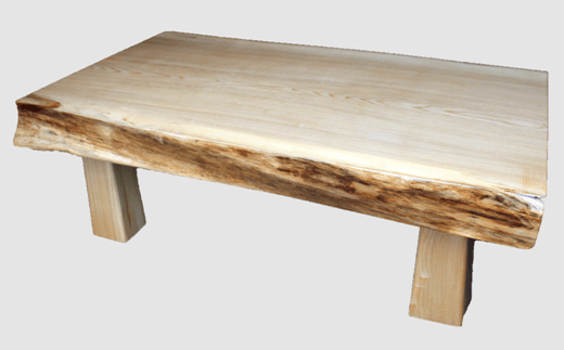 【06】座卓（テーブル）セン・一枚天板【厚さ約9.5cm】_I200-0278