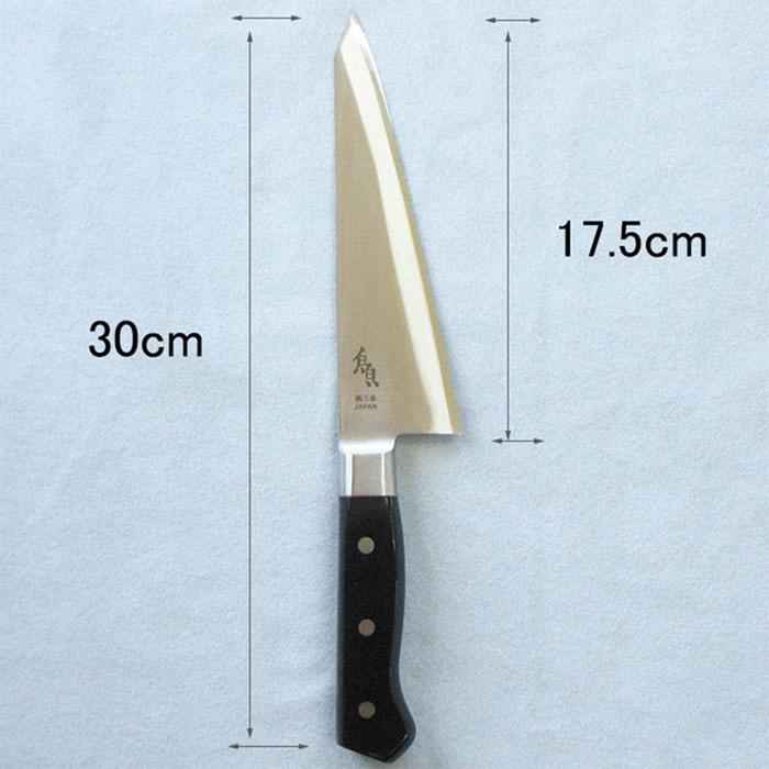 ナガオ 魚さばき包丁 大 刃渡り175mm モリブデンバナジウム鋼 片刃 右手用