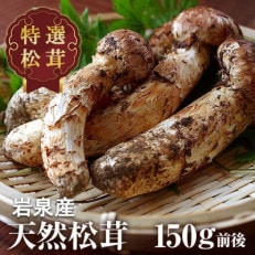 【2025年9月中旬～10月中旬発送予定】松茸マイスター厳選!旬の岩泉産松茸　150g(前後)【配送不可地域：離島】【1516080】