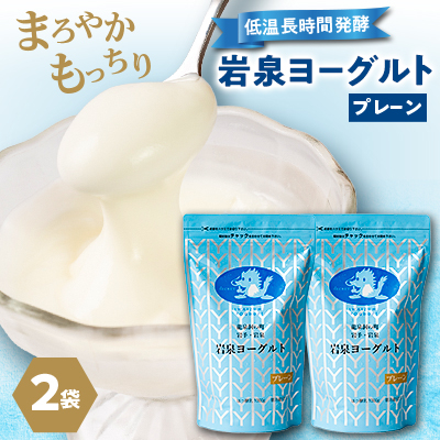岩泉ヨーグルト2袋セット(プレーン1kg×2袋)【配送不可地域：離島】【1245863】