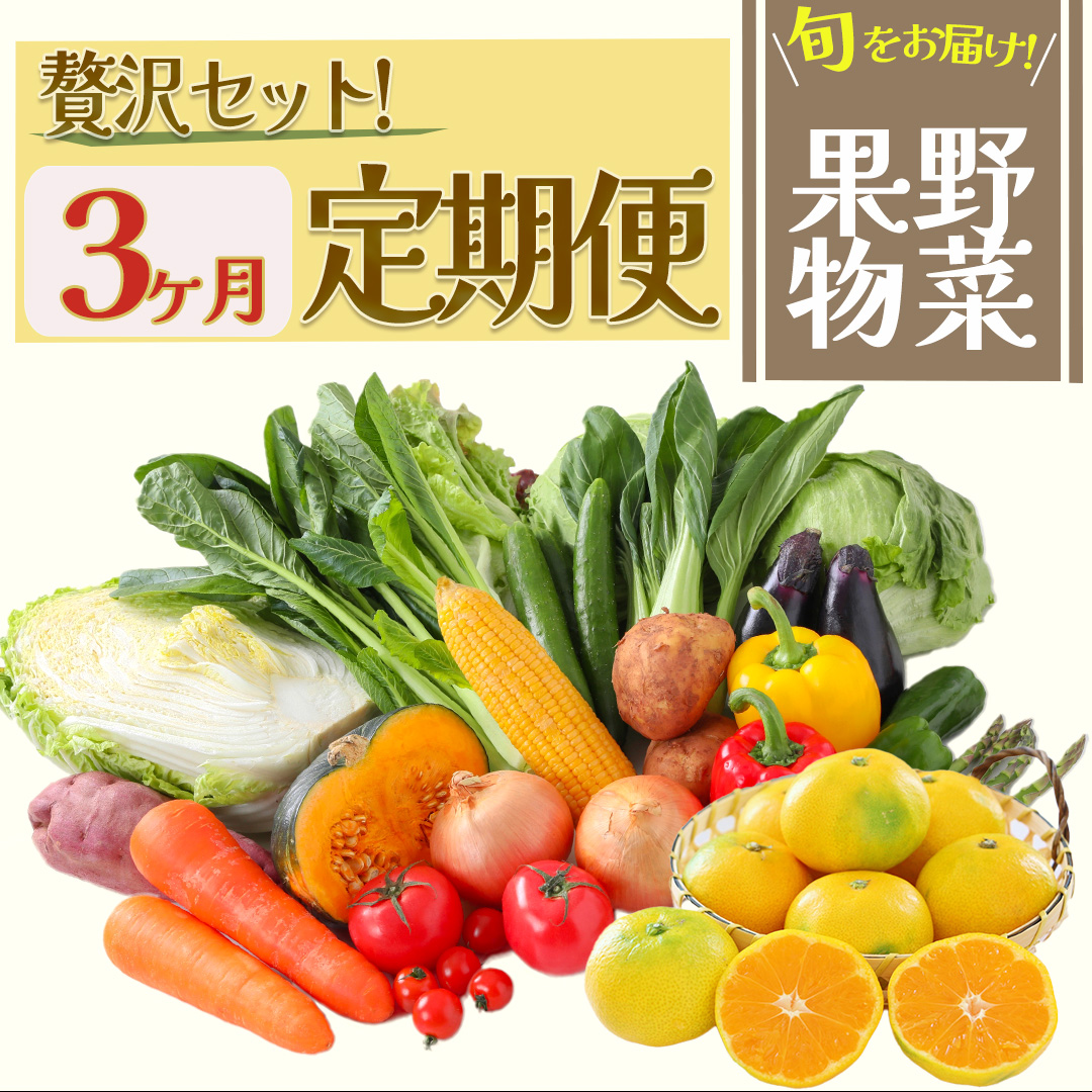 湯の花 旬の野菜と果物セット3か月の定期便 [野菜 果物 定期便 大容量 セット 人気 詰め合わせ おまかせ 新鮮 やさい]