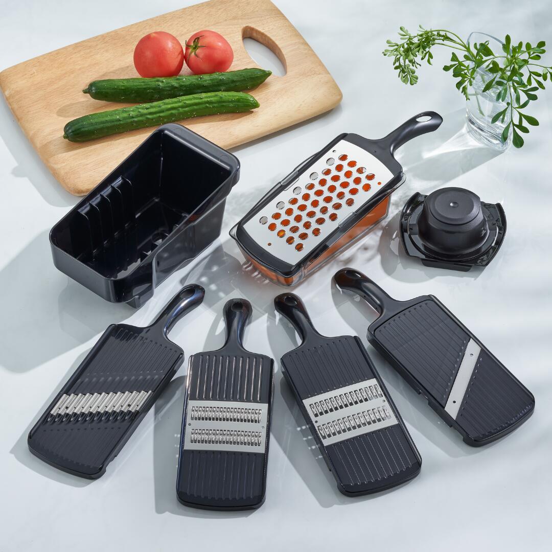 一台5役 快速調理器セット スライサー おろし キッチン用品 燕三条製 新生活 一人暮らし [下村工業] 【022S028】