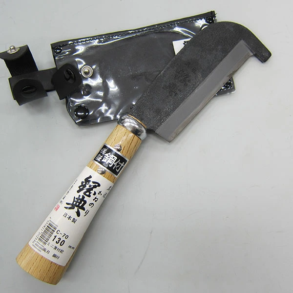 両刃ミニ箸付鉈(ナタ) 鋼付 燕三条製 アウトドア・キャンプ・山歩きに【010P186】