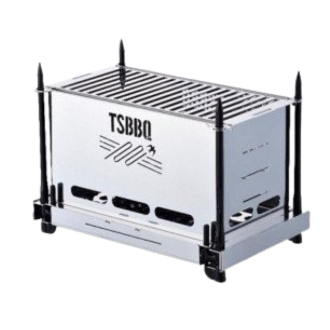 TSBBQ ペグコンロソロ+黒ペグ4本セット 燕三条製 キャンプ用品 アウトドア用品【042S002】