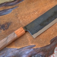 黒打菜切包丁 鉄製包丁 燕三条製 [渡辺刃物製作所]