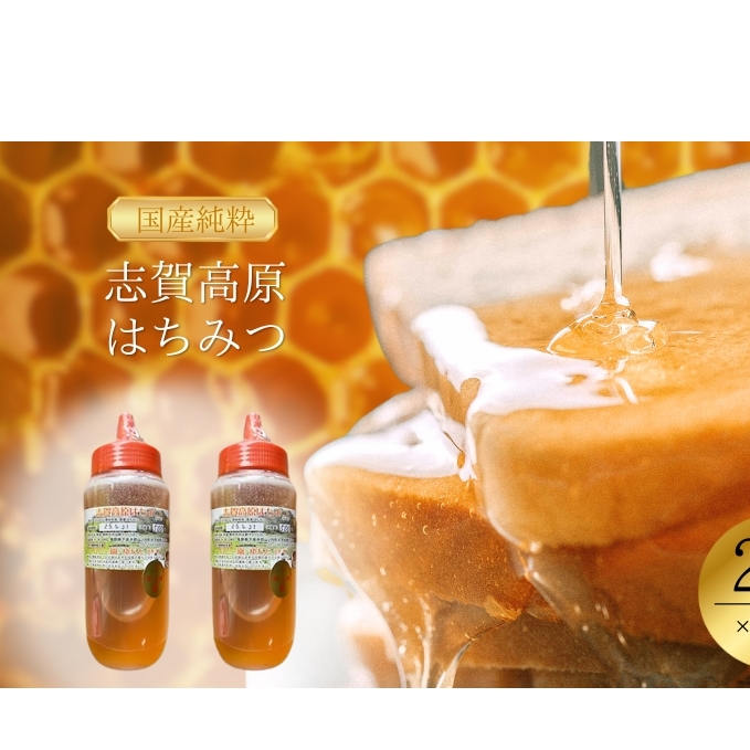志賀高原はちみつ2本セット ハニー 国産はちみつ 長野県産はちみつ 100％天然はちみつ りんご アカシヤ 百花 