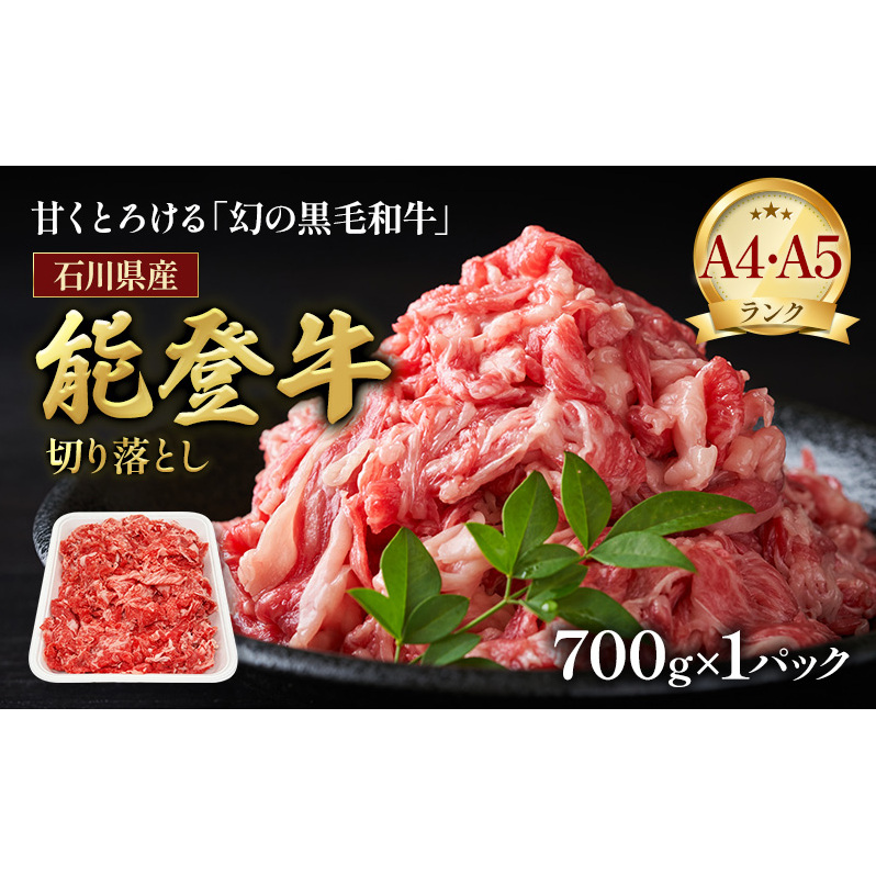 A5・A4ランク　石川県産　黒毛和牛　切り落とし　能登牛 お肉 牛肉 