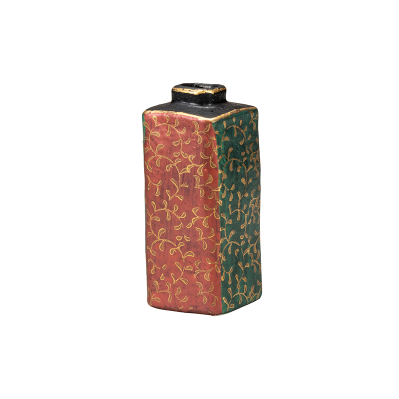 九谷焼　3.5号一輪生　金唐草 