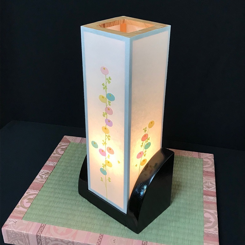 着物生地で作ったおしゃれな行灯（あんどん） 万寿菊 030D099