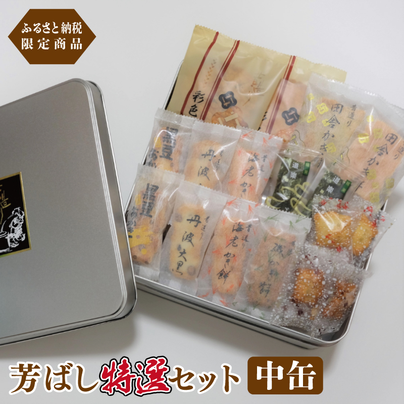 【創業80年】辻茂製菓 芳ばし特選セット中缶【ふるさと納税限定商品 昔造り 詰め合わせ 人気 おやつ おつまみ】 010B1770