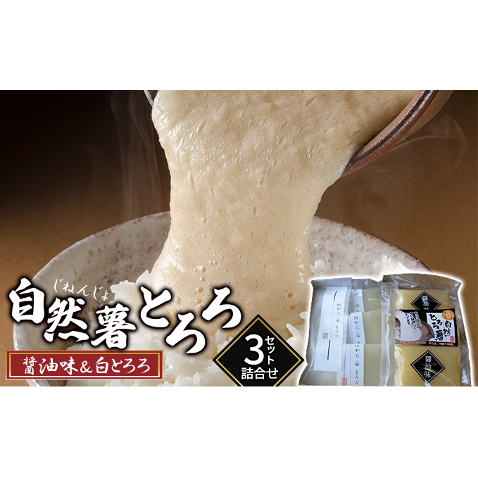 いも 自然薯 山芋 とろろ 食べ比べ 詰合せ セット 2種 各3袋 朝倉市産 自然薯王国 野菜 根菜 セット 