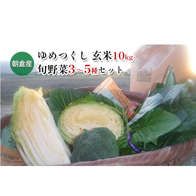 米 10kg 季節野菜 セット 玄米 ゆめつくし お米 詰合せ