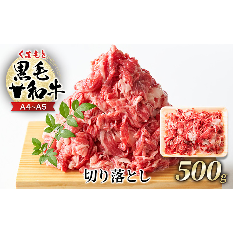 牛肉 A4～A5 くまもと 黒毛和牛 切り落とし 500g 肉 お肉 ※配送不可：離島