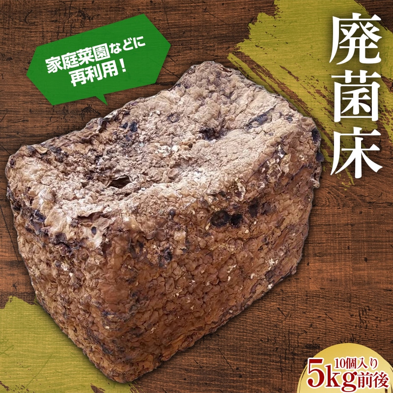 家庭菜園などに再利用！廃菌床 約5kg 茸 野菜 きのこ キノコ 椎茸 しいたけ シイタケ 群馬県 下仁田町 F21K-322