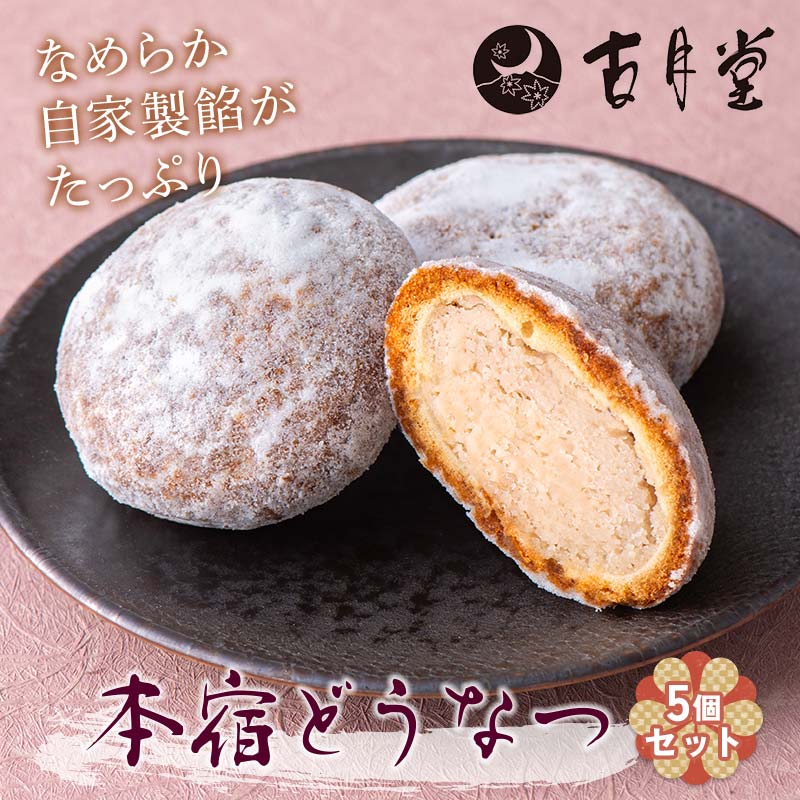 創業以来受継がれた自然素材にこだわった「本宿どうなつ」5個セット 群馬県推奨優良県産品 ぐんまお土産総選挙3位 F21K-528