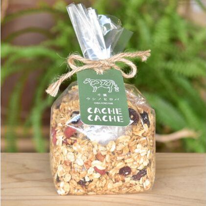 千葉ウシノヒロバ カシュカシュグラノーラ 加工食品 お菓子屋さん オリジナル レシピ オーツ クルミ 落花生 レーズン 健康 