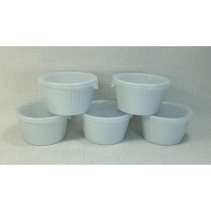 【AB1079】【波佐見焼】 φ11cmノンラップ鉢5個組 花ふわり白 【西海陶器】5 10144