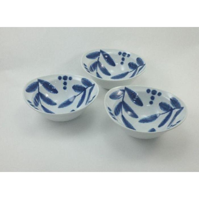 【AB297】【波佐見焼】19.5×16.5cm楕円鉢3個組バニラ【西海陶器】 3 14757