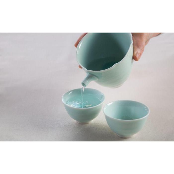 AB356】【波佐見焼】青磁 酒器セット（光春窯） 【西海陶器】 1
