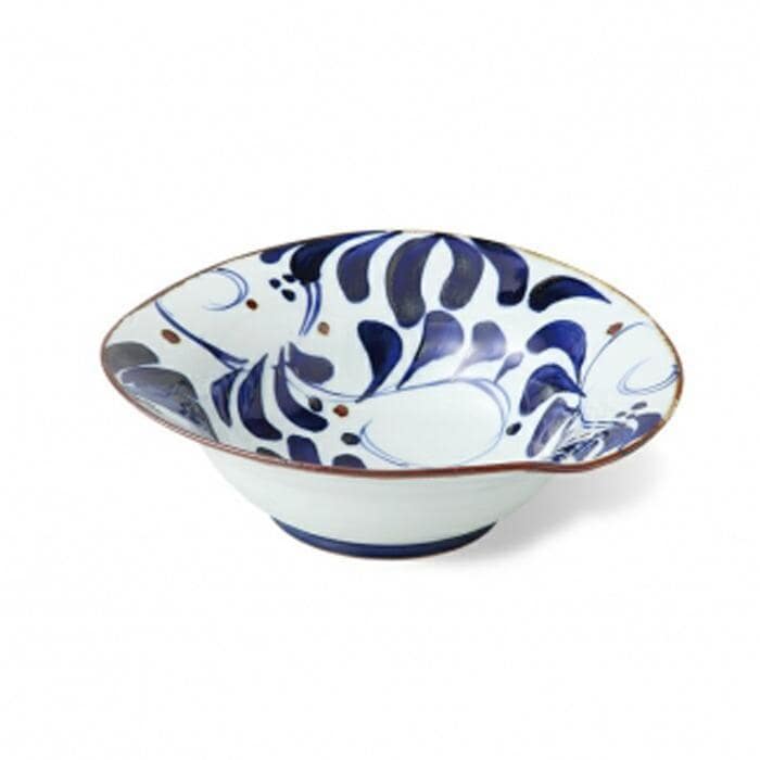 【AB381】【波佐見焼】２２×２１.５cm大鉢 karakusa　【西海陶器】 １ 14502