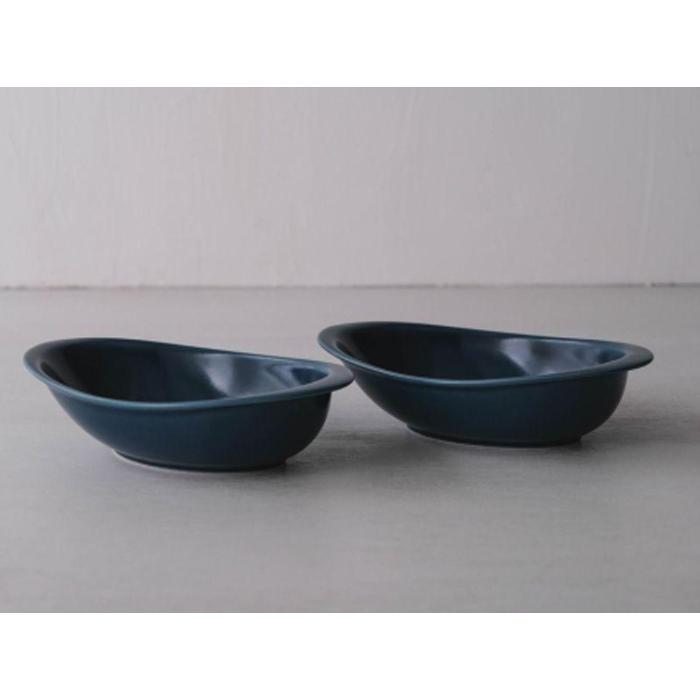 【波佐見焼】22.5×14×5.5cmオーブン耐熱鉢2個組 B・L【西海陶器】 2 17290