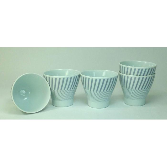 【波佐見焼】250mlカップ5個組 コパン グレー 【西海陶器】 5  33161