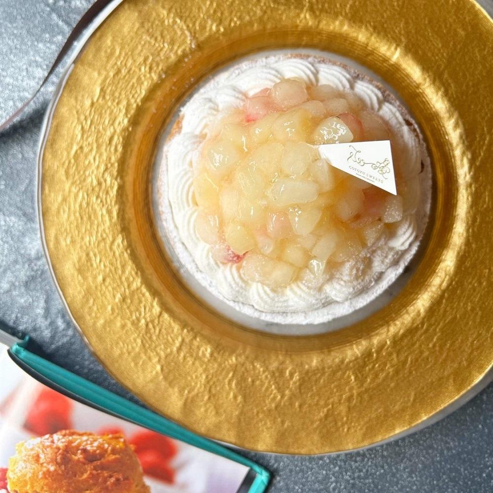 贅沢どっさり！桃のチーズタルト 1ホール（14cm） / 心優 -Cotoyu Sweets-