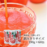 とまと ジュース 飲みきりサイズ 食塩無添加 果汁100％ 190g×60缶 (30缶2ケース) トマトジュース トマト 食塩無添加 ふるさと納税 まとめ買い プレゼント ギフト 健康 野菜ジュース フルーツジュース JAいわて平泉 送料無料 岩手県 一関市