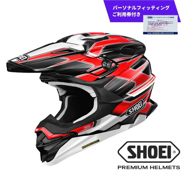 SHOEIヘルメット「VFX-WR SPARKLE TC-1 (RED/BLACK)」XLサイズ パーソナルフィッティングご利用券付 バイク オフロード ショウエイ バイク用品 ツーリング SHOEI品質 shoei スポーツ メンズ レディース