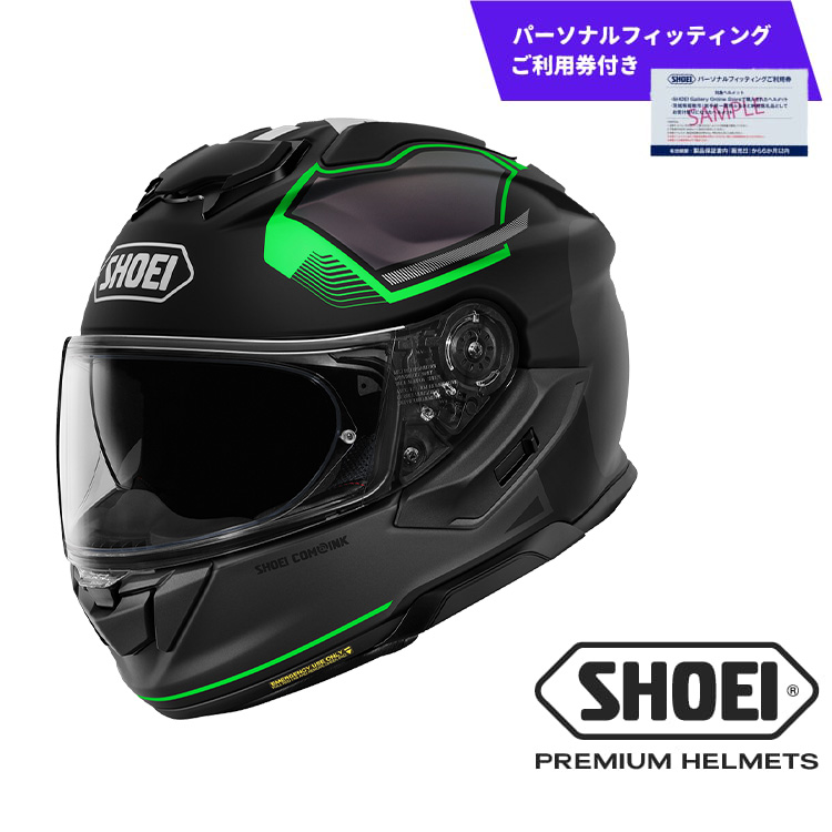 SHOEIヘルメット GT-Air 3 MIKE TC-4 (GREEN/BLACK) マットカラー Mサイズ パーソナルフィッティングご利用券付 バイク フルフェイス ショウエイ バイク用品 ツーリング SHOEI品質 shoei スポーツ メンズ レディース