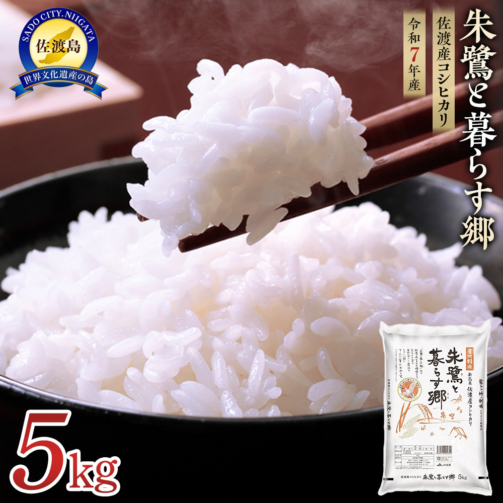米 朱鷺と暮らす郷 佐渡産 コシヒカリ ( 5kg ) 【令和7年産】