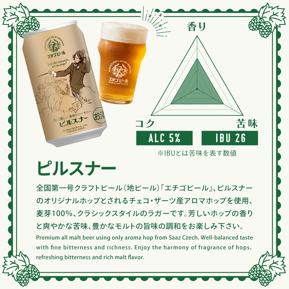 エチゴビール 350ml × 12缶 セット クラフトビール 詰め合わせ ビール 12本 (4種類×各3本) 全国第一号クラフトビール お酒 酒  地ビール お取り寄せ 人気 新潟 | 新潟県新潟市 | JRE MALLふるさと納税