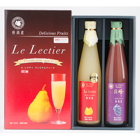 ルレクチェと巨峰ジュースセット(500ml×各1本) ルレクチェ レクチェ 洋梨 巨峰 ぶどう フルーツ ジュース 詰め合わせ セット ストレートジュース 洋ナシ ブドウ 梨 ぶどうジュース 果物 飲料 果実飲料 果汁飲料 国産 新潟
