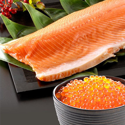 いくら醤油漬け200g+刺身サーモン800g いくら イクラ 醤油漬け いくら醤油漬け 刺身 鮭 さけ サケ しゃけ シャケ サーモン トラウトサーモン おつまみ 魚 海鮮 海産物 魚介 魚介類 惣菜 おかず ごはんのお供 冷凍 新潟
