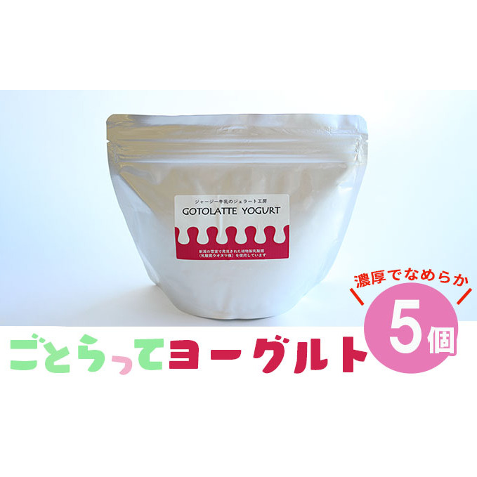 濃厚でなめらかGOTOLATTE YOGURT(ゴトラッテヨーグルト)5個セット 乳製品 ジャージー牛 滑らか
