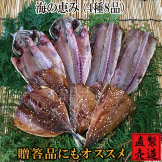 海の恵 セット 1230 ／ 山田屋海産 あじ さば エボダイ さんま 干物 お取り寄せ 静岡県 東伊豆町