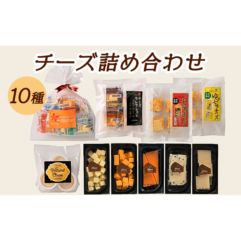 10種のチーズの詰め合わせおつまみ 詰め合わせ  セット 長野 信州 小諸 乳製品 加工食品 盛り合わせ
