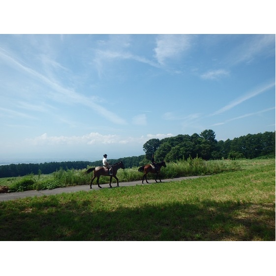 まきば軽井沢　まったり100分乗馬体験　1名様 長野 信州 小諸 大自然 体験チケット 