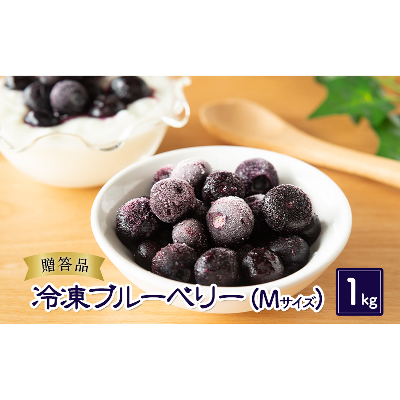 ブルーベリー【冷凍ブルーベリー(Mサイズ)1kg 贈答品】冷凍 完熟 果物 トッピング ヨーグルト 信州 長野