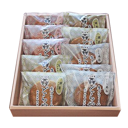 明治創業　岡本善七製菓『生クリームどら焼き』10個セット お菓子 和菓子 