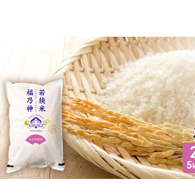 令和7年産 福井県若狭町 ひとめぼれ （一等米） 20kg（神谷農園） 5kg×4袋 お米 ブランド米 銘柄米 ご飯 おにぎり お弁当 産地直送 和食 主食 