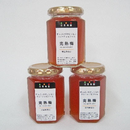 完熟梅のジャムセットB　大（160g）を3つ 