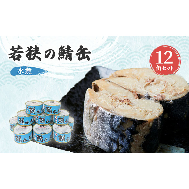 サバ缶 水煮 12缶 セット 詰め合わせ 若狭の鯖缶 鯖缶 さば缶 さば サバ 鯖 缶詰 缶詰め 魚 魚介 魚介類 海鮮 水煮缶 福井 福井県 若狭町