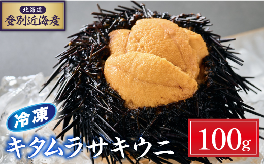 登別近海産冷凍キタムラサキウニ(パック詰)100g [6月以降順次配送] [mh-0773]