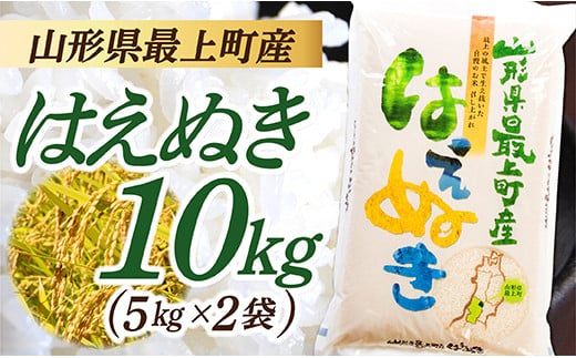 【令和7年産】山形県産 はえぬき 10kg (5kg×2袋)