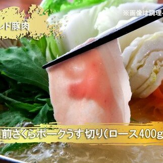 EN023　ブランド豚肉　肥前さくらポークうす切り（ロース）(400ｇ×３Ｐ）